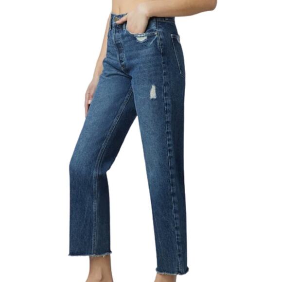NWT DL1961 Emilie Straight High Rise Vintage Ankle Jeans Size 24 - Picture 2 of 7
